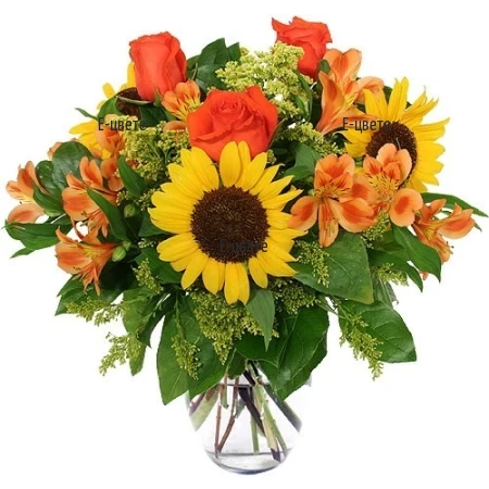 Send a bouquet of Sunflowers - Sunny delight