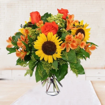 Send a bouquet of Sunflowers - Sunny delight