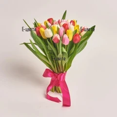 Send bouquets of tulips. Flower delivery for 8th March.