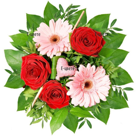 Flower delivery  - a bouquet - Romantic story