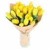 Send a bouquet of 25 yellow tulips to Sofia, Plovdiv.