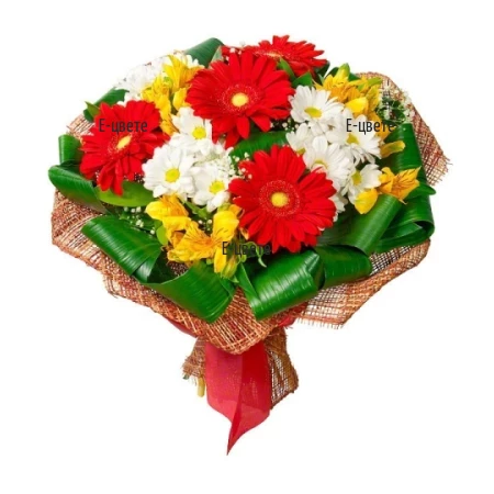 Flower delivery - bouquets of gerberas