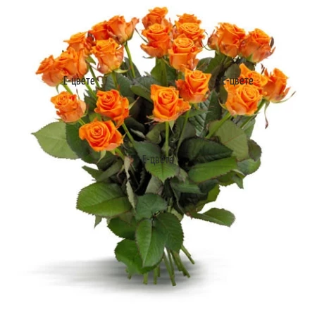 Send a bouquet of  Orange Roses for St Valentine's Day
