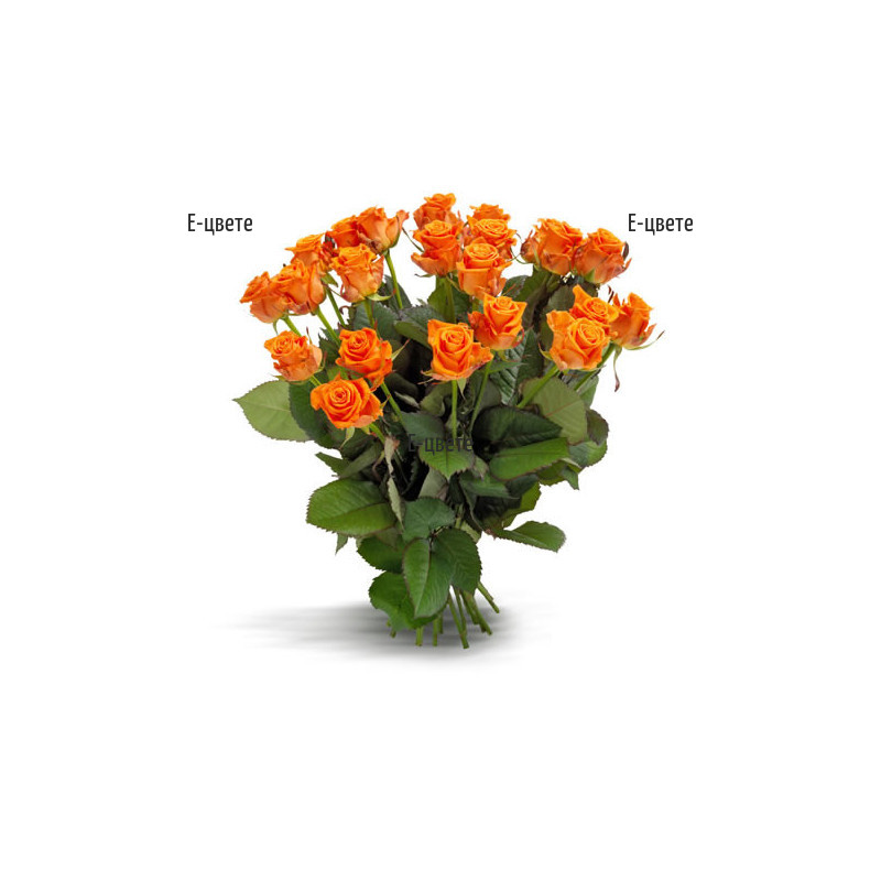 Send a bouquet of  Orange Roses for St Valentine's Day