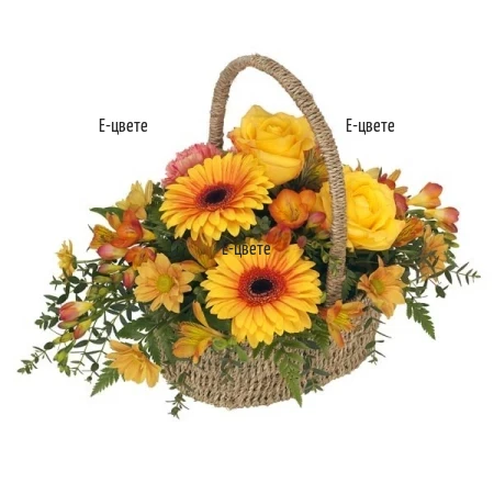 Send a basket with flowers to Veliko Turnovo.