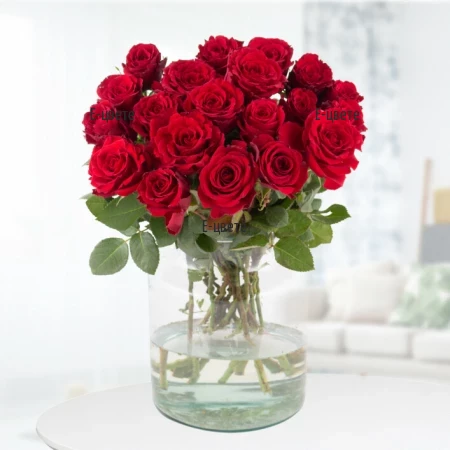 Delvery of roses and a bouquet of red roses to Sofia, Plovdiv, Varna, Burgas.