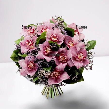 Доставка на букет от орхидеи Животът е хубав