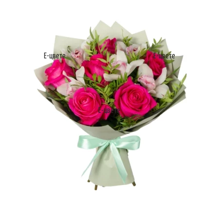 Flowers basket delivery to Bulgaria