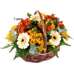 Send a basket with flowers.