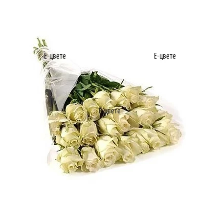 Send white roses to Sofia, Plovdiv, Burgas, Varna, Haskovo