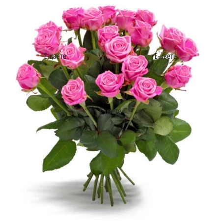Доставка на букети от розови рози за Свети Валентин