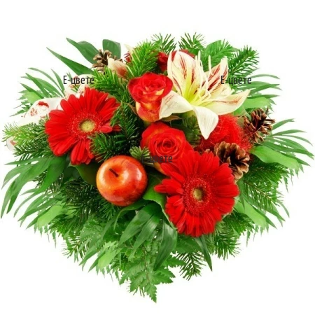 Send Christmas bouquet for the coming holidays.