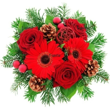 Send a bouquet of flowers for the holidays - the Christmas and  the New Year