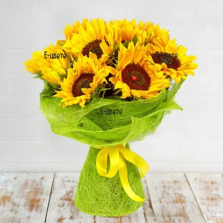 Send a Bouquet of Sunflowers and summer flowers