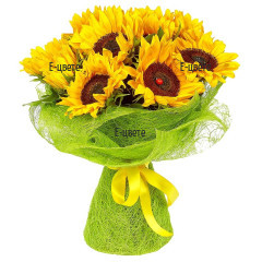 Send a Bouquet of Sunflowers and summer flowers