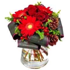 Order stylish Christmas bouquet