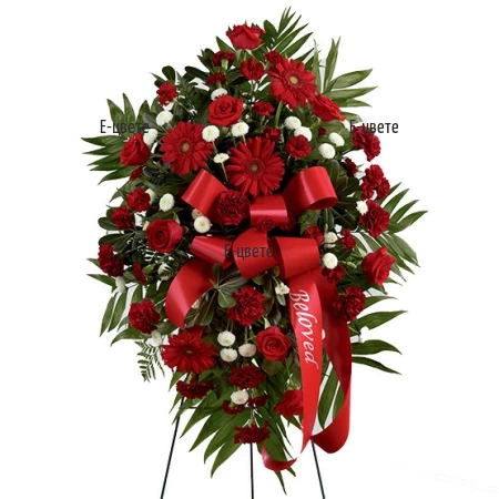 Flower wreath for funeral