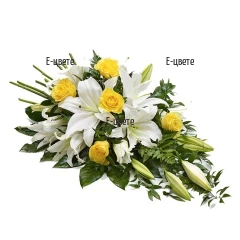 Send funeral arrangement of flowers to Bulgaria