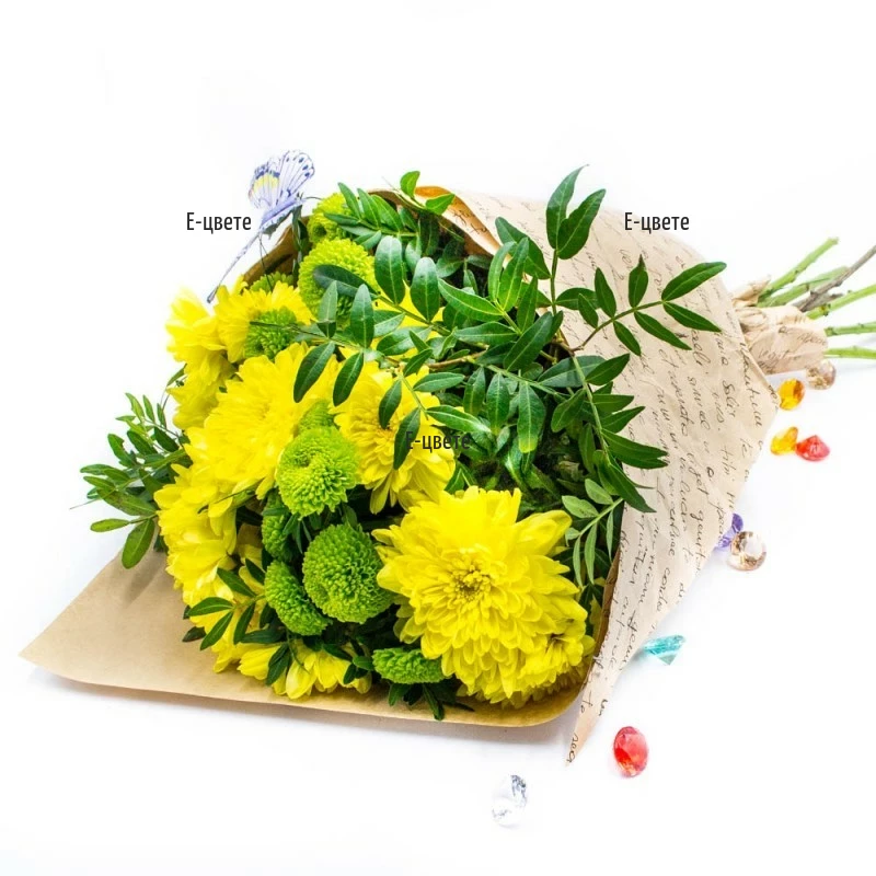 Доставка на букет от цветя с куриер в София Пловдив Варна
