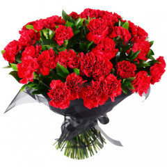 Online order for funeral  bouquet of carnations.