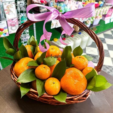 A basket with tangerines - online order and delivery