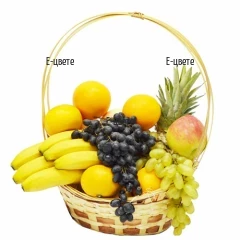 Поръчка на подаръчна кошница с различни плодове