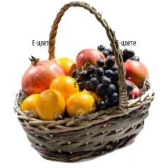 Поръчка и доставка на кошница с плодове с куриер