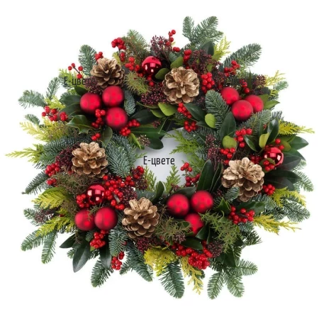 Sena Christmas wreath and Christmas decorations