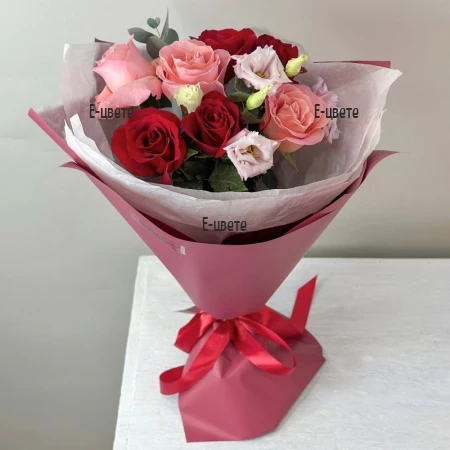 Send online a bouquet of roses.