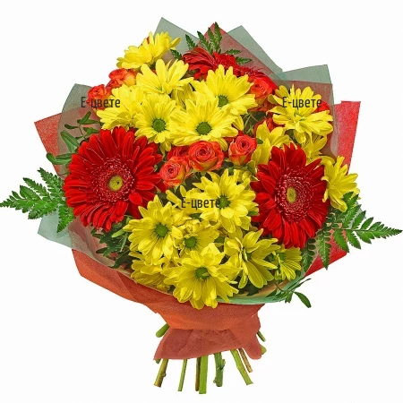 Send a bouquet of vibrant flowers.