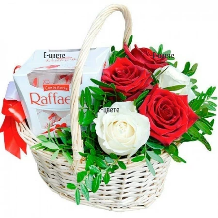 Basket with gifts Romance