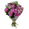 Send flowers with courier - a bouquet of 15 pink roses