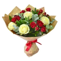 An online order for flowers. Send a bouquet of roses