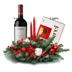 Send to Bulgaria a Christmas table arrangement and gifts