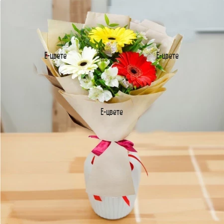 Send bouquet of mixed flowers to Bulgaria