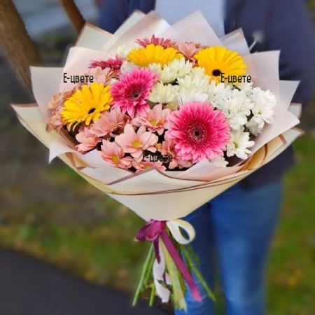 Delivery of a summer bouquet of flowers in Sofia Plovdiv Varna