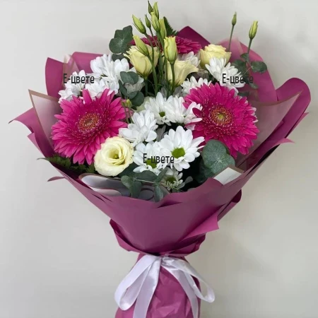 Delivery of a bouquet Congratulations
