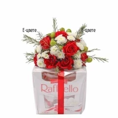 Send to Bulgaria festive Raffaello chocolates
