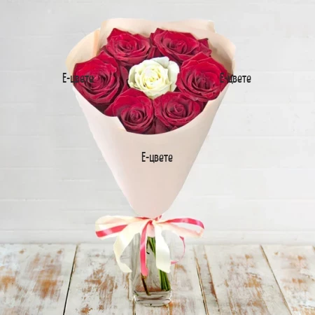 Send bouquet of 7 roses to Bulgaria