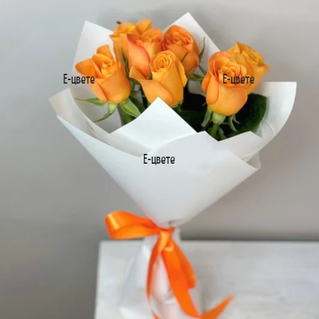 Bouquet of 7 roses delivery to Bulgaria