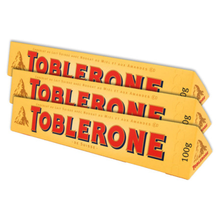 Delicious original Toblerone 100 g - 3 pcs