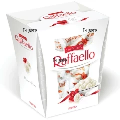 An order for Raffaello chocolates 230 g and a flower bouquet
