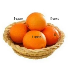 Delivery of Basket with Oranges