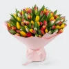 Bouquet of 101 tulips - Rainbow