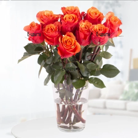 Send a bouquet of  Orange Roses for St Valentine's Day