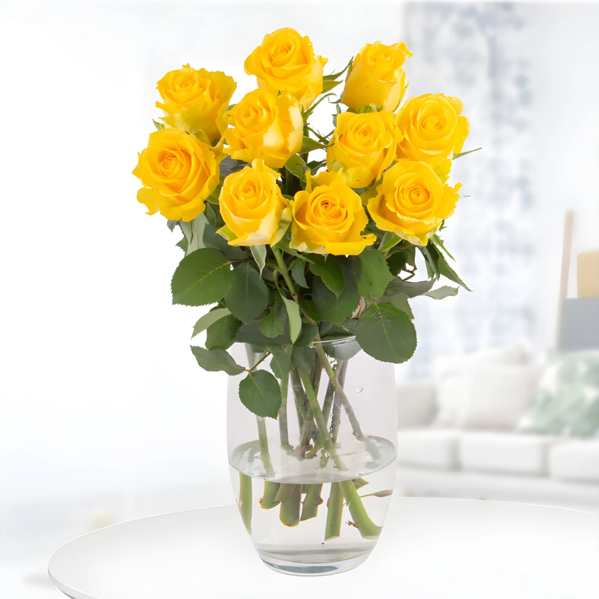 Send a bouquet of yellow roses to Sofia and Plovdiv