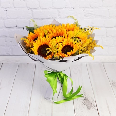 Delivery of Bouquet of Sunflowers