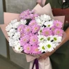 Bouquet of Crysanthemums - White and pink