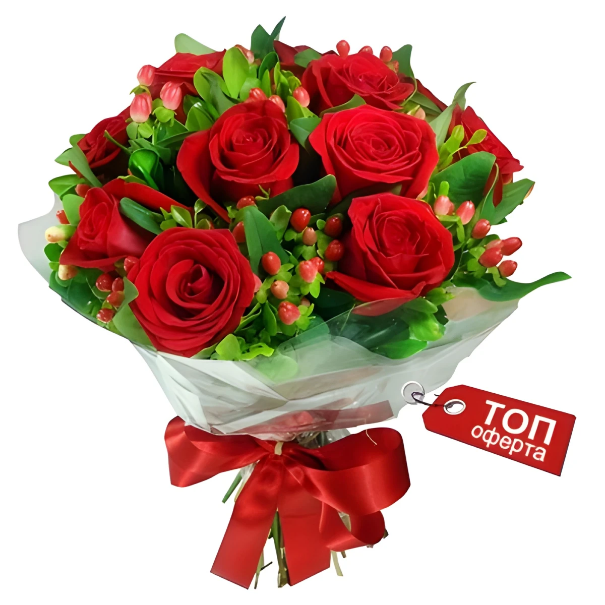 Send a bouquet of roses for St Valentine's day
