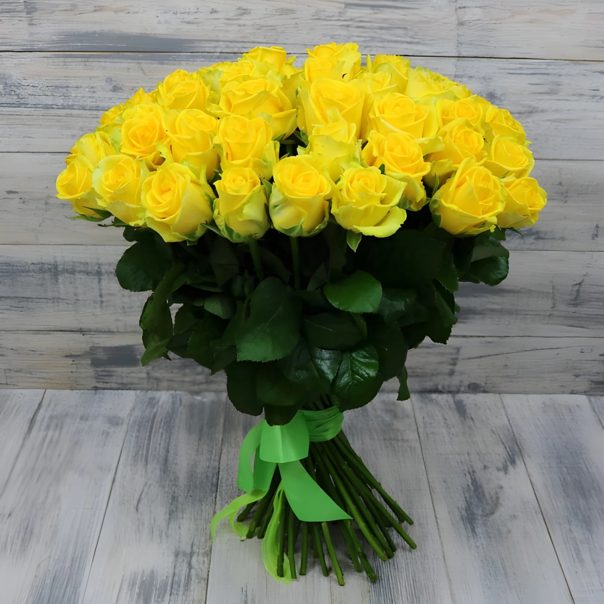 Send flowers to Ruse - 51 yellow roses bouquet